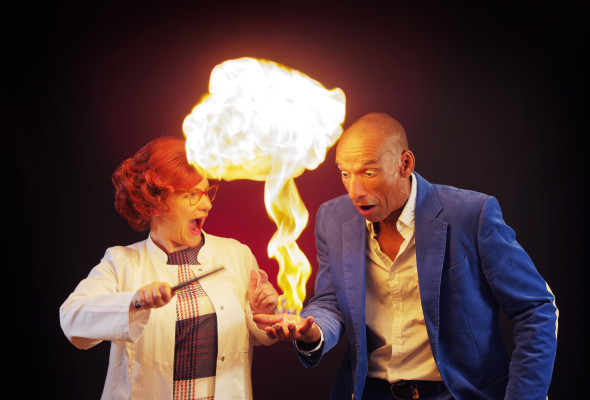 Feuer in Hand