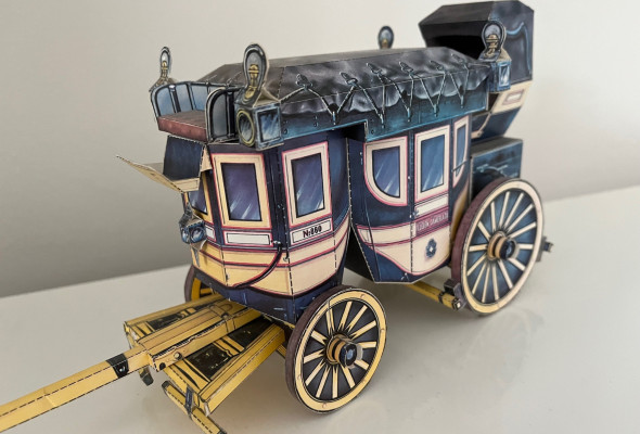 Geld auf Reisen Kutsche